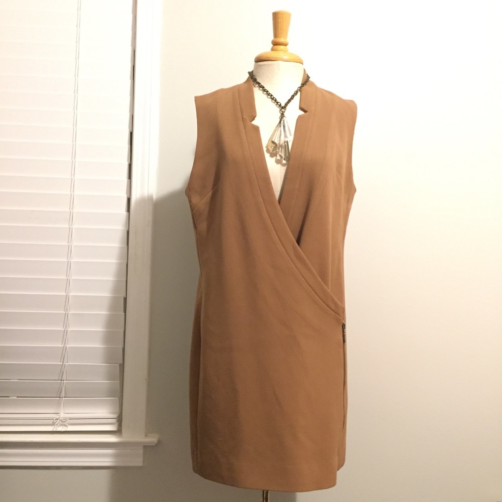 Addison deep double breasted vest dress masculine